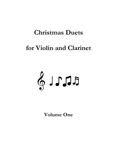 Free Sheet Music Christmas Duets For Violin And Clarinet Volume One