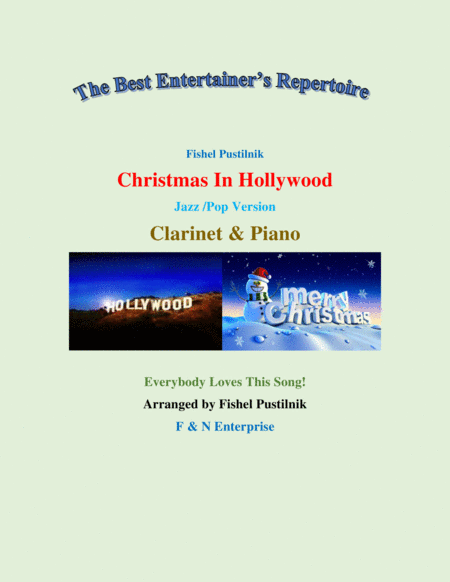 Christmas In Hollywood Piano Background For Clarinet And Piano Sheet Music