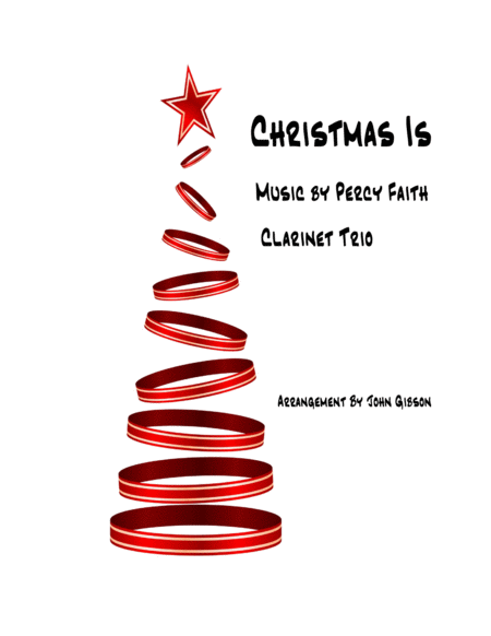 Free Sheet Music Christmas Is Percy Faith For Clarinet Trio