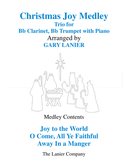 Free Sheet Music Christmas Joy Medley Trio Bb Clarinet Bb Trumpet With Piano