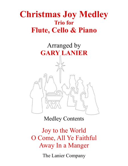 Free Sheet Music Christmas Joy Medley Trio Flute Cello Piano With Parts