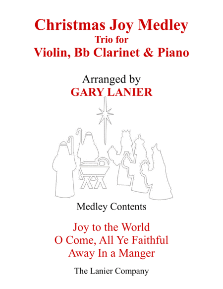 Free Sheet Music Christmas Joy Medley Trio Violin Bb Clarinet Piano With Parts