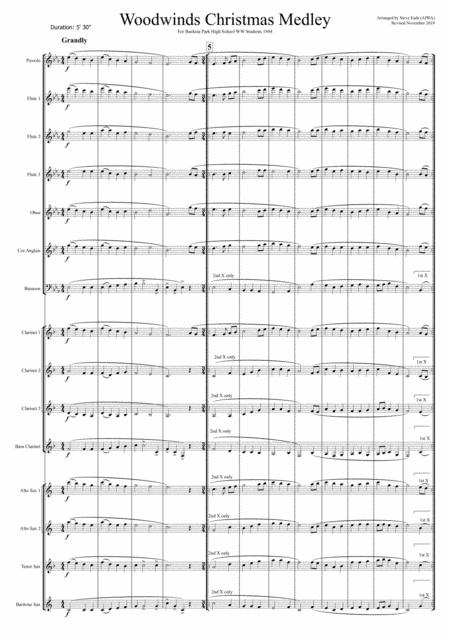 Christmas Medley For Woodwinds Sheet Music