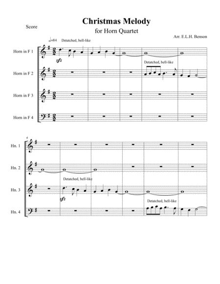 Christmas Melody Sheet Music