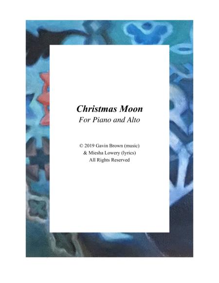 Free Sheet Music Christmas Moon For Alto And Piano