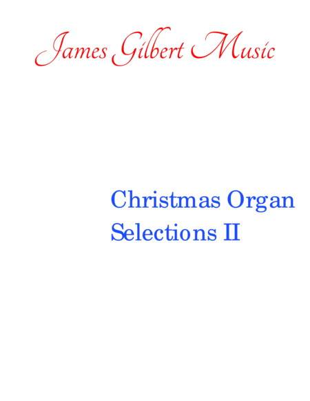 Free Sheet Music Christmas Organ Selections Ii