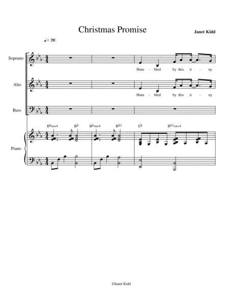 Free Sheet Music Christmas Promise