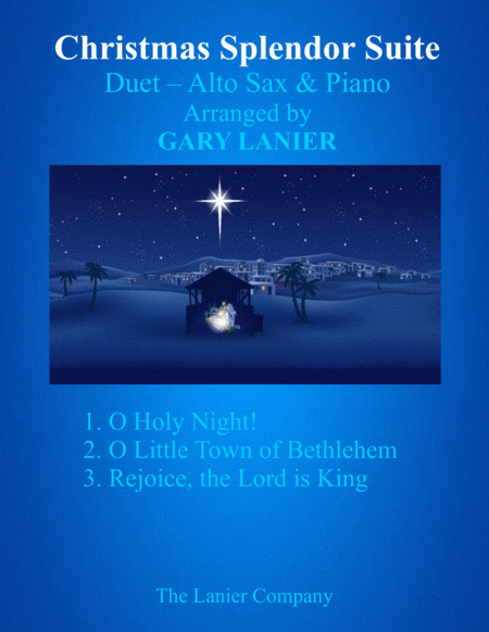 Christmas Splendor Suite Alto Sax And Piano With Score Parts Sheet Music