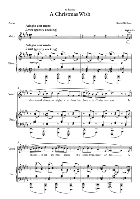 Free Sheet Music Christmas Star