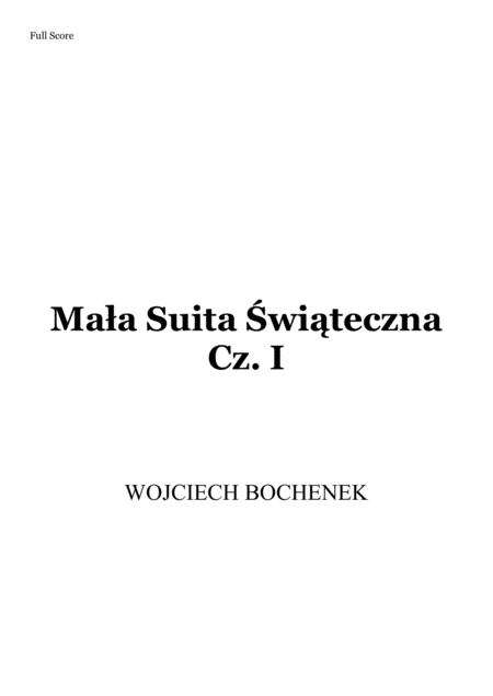 Christmas Suite Polish Sheet Music