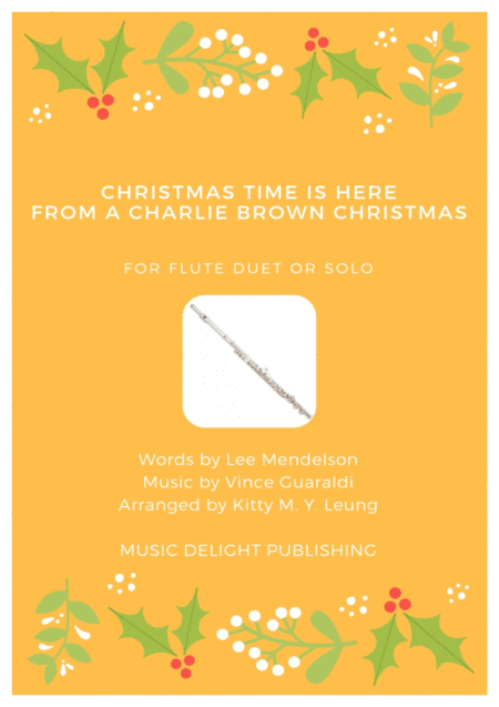 Free Sheet Music Christmas Time Is Here Flute Duet Or Solo