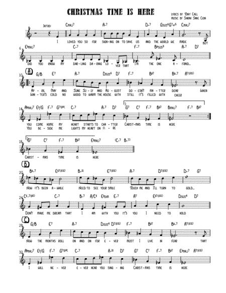 Free Sheet Music Christmastime Is Here