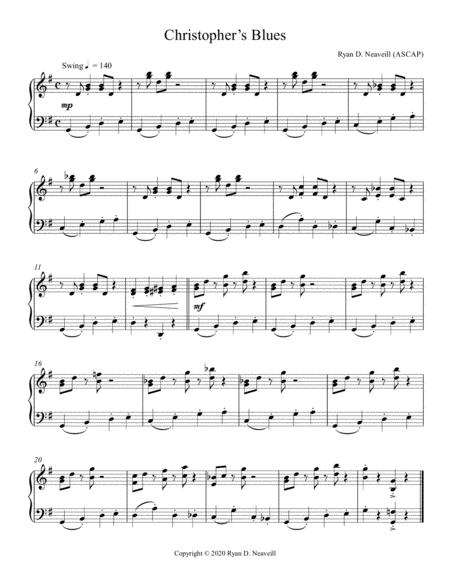 Free Sheet Music Christophers Blues