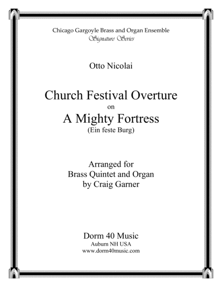 Church Festival Overture On A Mighty Fortress Sheet Music