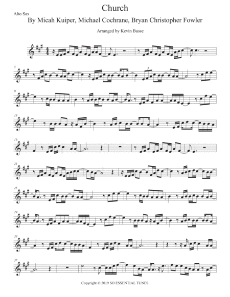 Free Sheet Music Church Take Me Back Alto Sax Easy Key Of C