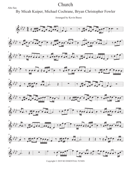 Free Sheet Music Church Take Me Back Original Key For Alto Sax