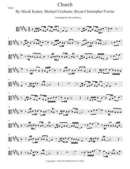 Free Sheet Music Church Take Me Back Viola Easy Key Of C
