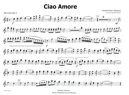 Free Sheet Music Ciao Amore