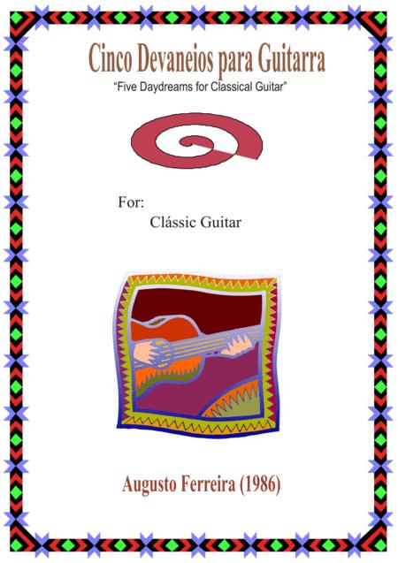Free Sheet Music Cinco Devaneios Para Guitarra Five Daydreams For Classical Guitar