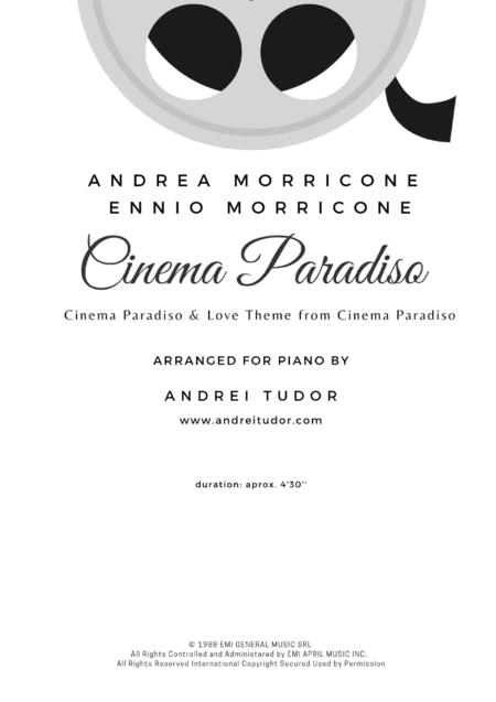 Cinema Paradiso For Piano Solo Main Theme Love Theme Sheet Music