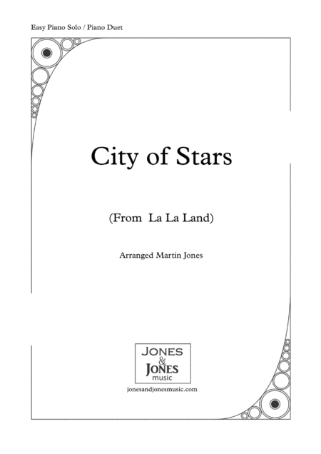 City Of Stars Easy Piano Solo Or Teacher Pupil Duet Sheet Music