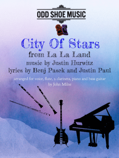 Free Sheet Music City Of Stars For Voice Flute 2 Clarinets Piano And Bass Guitar