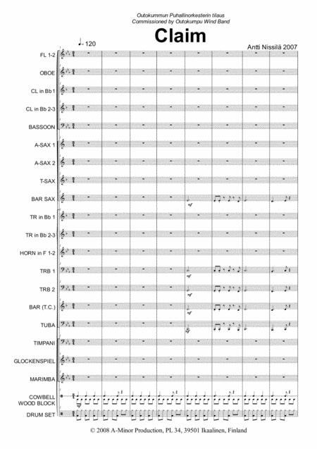 Free Sheet Music Claim