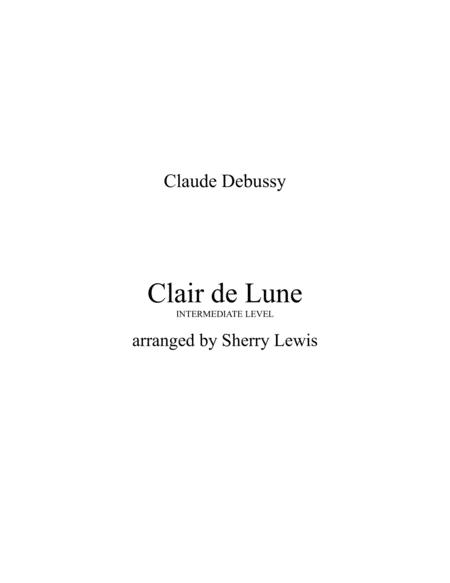 Clair De Lune For String Duo Of Violin And Cello Sheet Music