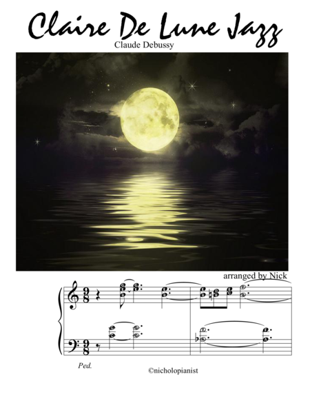 Claire De Lune Jazz Claude Debussy Sheet Music