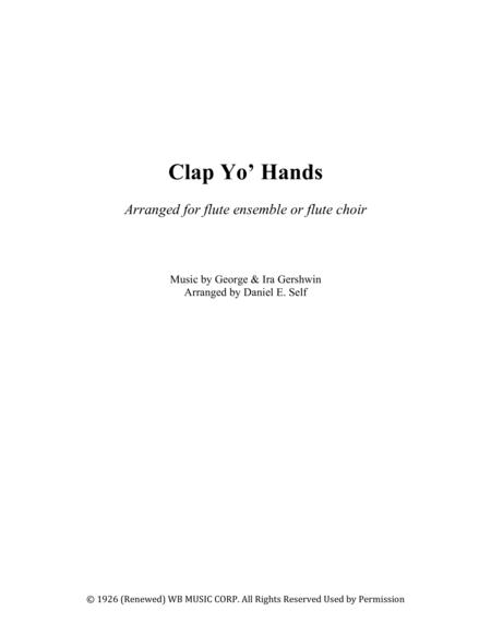 Free Sheet Music Clap Yo Hands Flute Choir