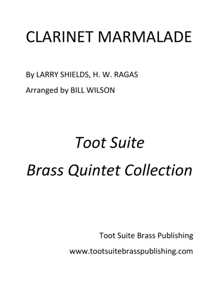 Free Sheet Music Clarinet Marmalade