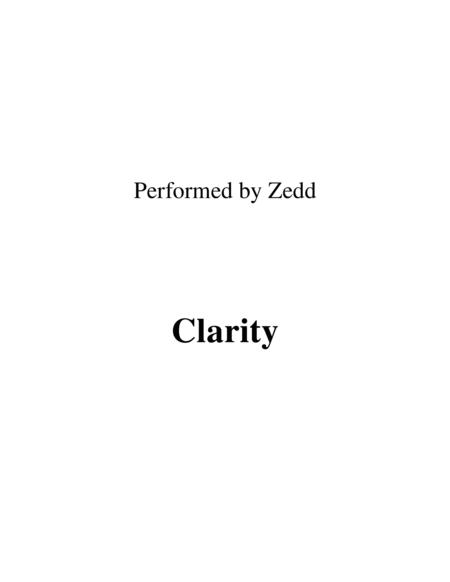 Clarity Lead Sheet Performed By Zedd Sheet Music