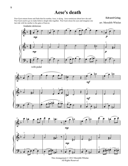 Free Sheet Music Classical Duets For Flute Piano Aeses Death