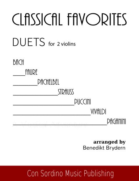 Free Sheet Music Classical Favorites Duets