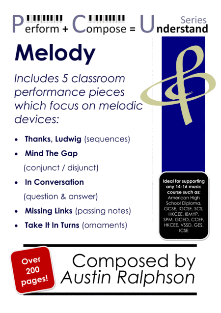 Free Sheet Music Classroom Performance Educational Pack Melody Perform Compose Understand Pcu Series