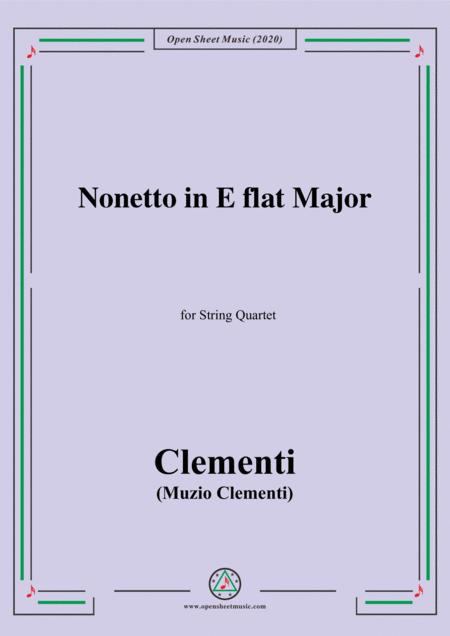 Free Sheet Music Clementi Nonetto In E Flat Major For String Quartet