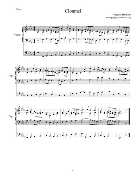 Free Sheet Music Clonmel The Head That Once Was Crowned With Thorns Alternate Harmonization