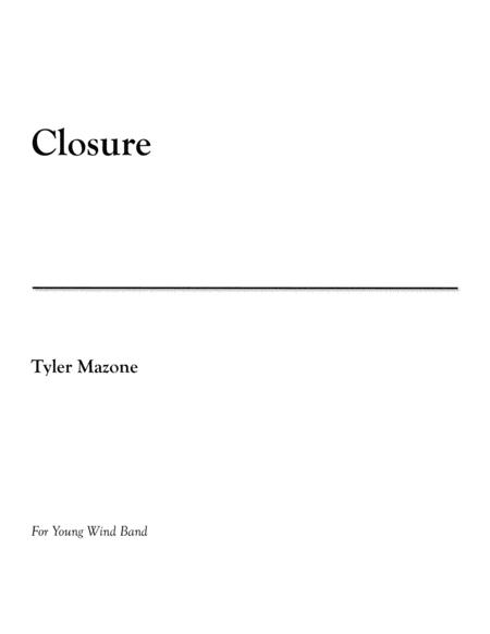 Closure For Young Wind Band Sheet Music