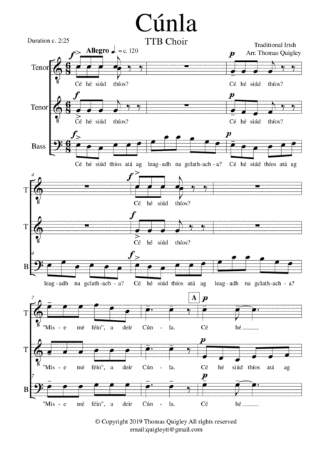 Free Sheet Music Cnla