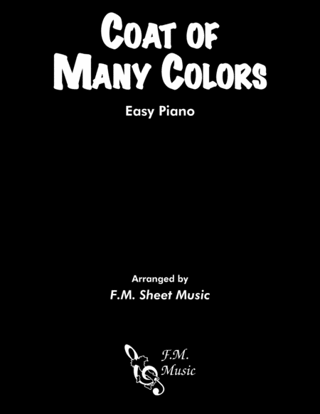 Coat Of Many Colors Easy Piano Sheet Music