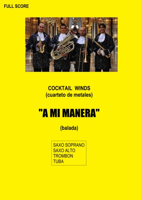 Free Sheet Music Cocktail Winds A Mi Manera Balada