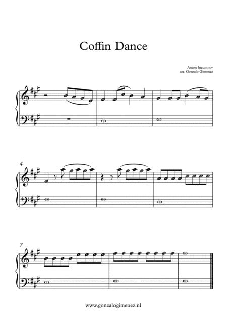 Free Sheet Music Coffin Dance Astronomia Piano Solo For Very Beginners