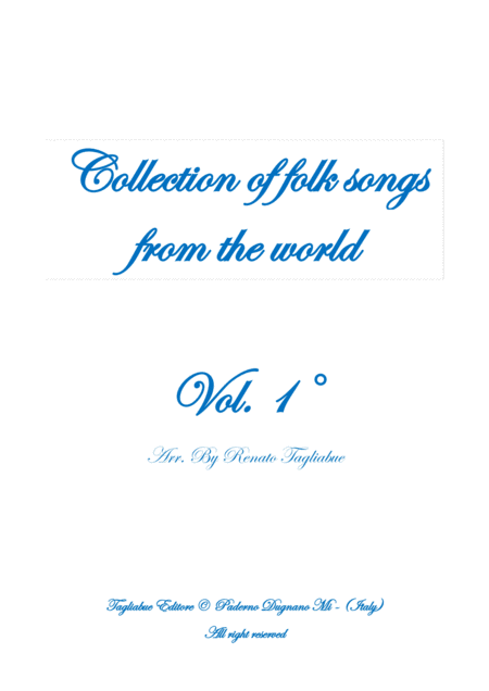 Free Sheet Music Collection Of Folk Songs From The World Vol 1