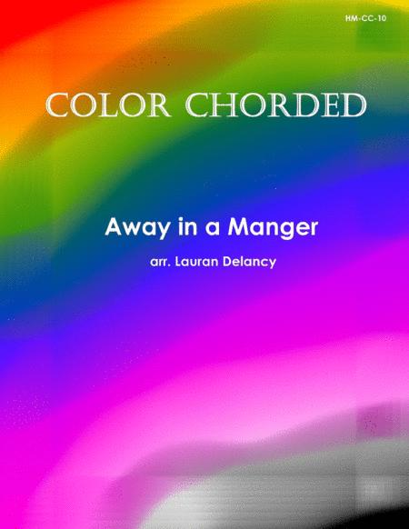 Free Sheet Music Color Chorded Away In A Manger