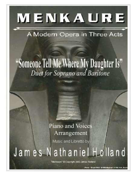 Free Sheet Music Coloratura And Baritone Duet In English From The 21st Century Opera Menkaure