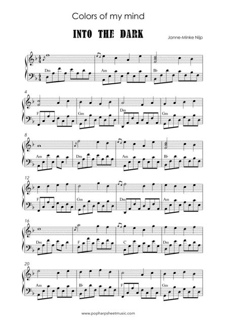 Colors Of My Mind Into The Dark Harp Solo Sheet Music