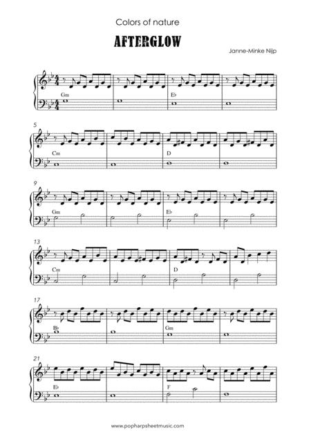 Colors Of Nature Afterglow Harp Solo Sheet Music