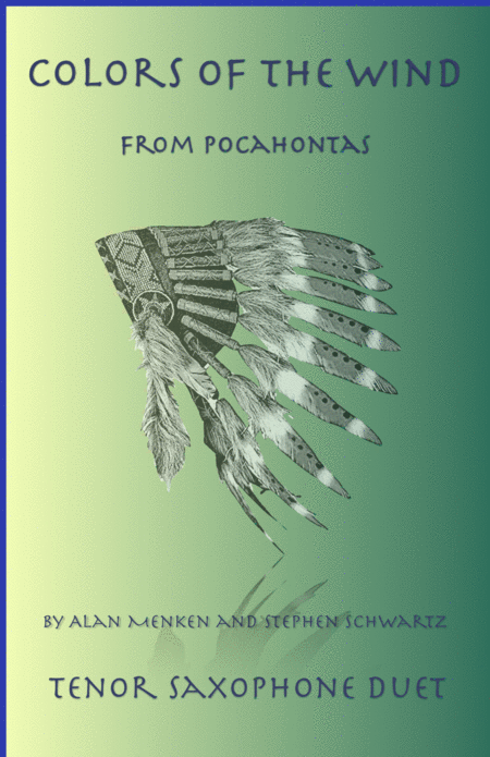 Colors Of The Wind Duet For Two Tenor Saxophones Sheet Music