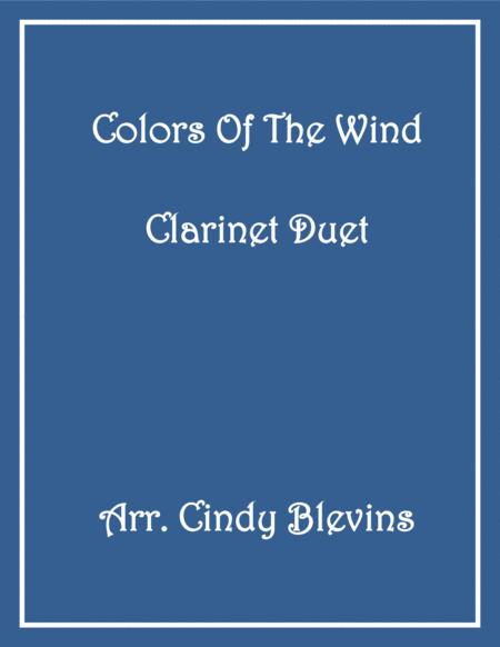 Colors Of The Wind For Clarinet Duet Sheet Music