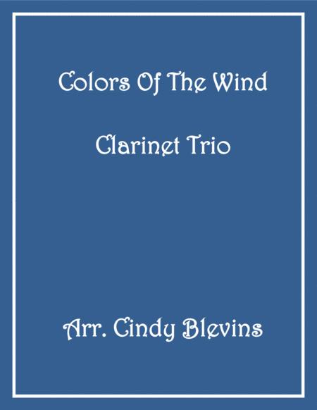 Colors Of The Wind For Clarinet Trio Sheet Music